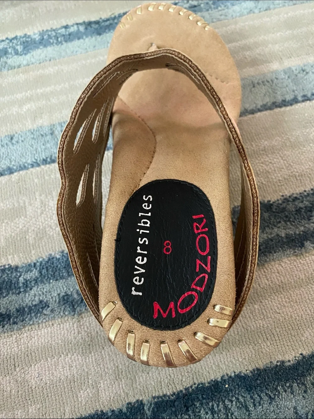 Reversible womens Sandals in Pink and/or Gold